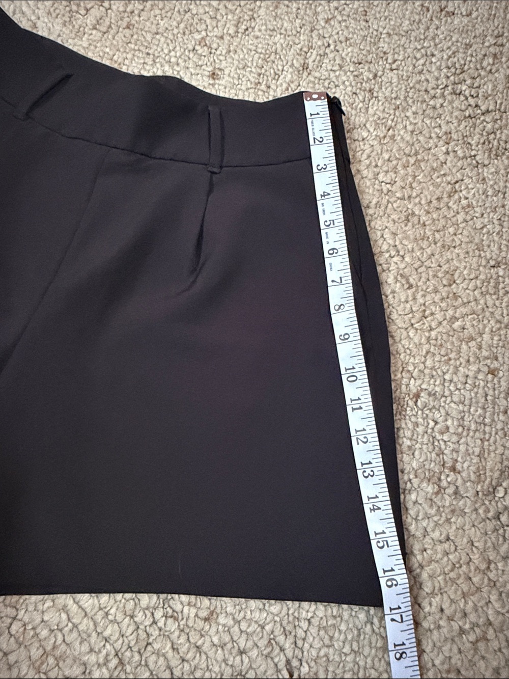 White House Black Market Black Tailored High-Waist Shorts - Picture 7 of 7